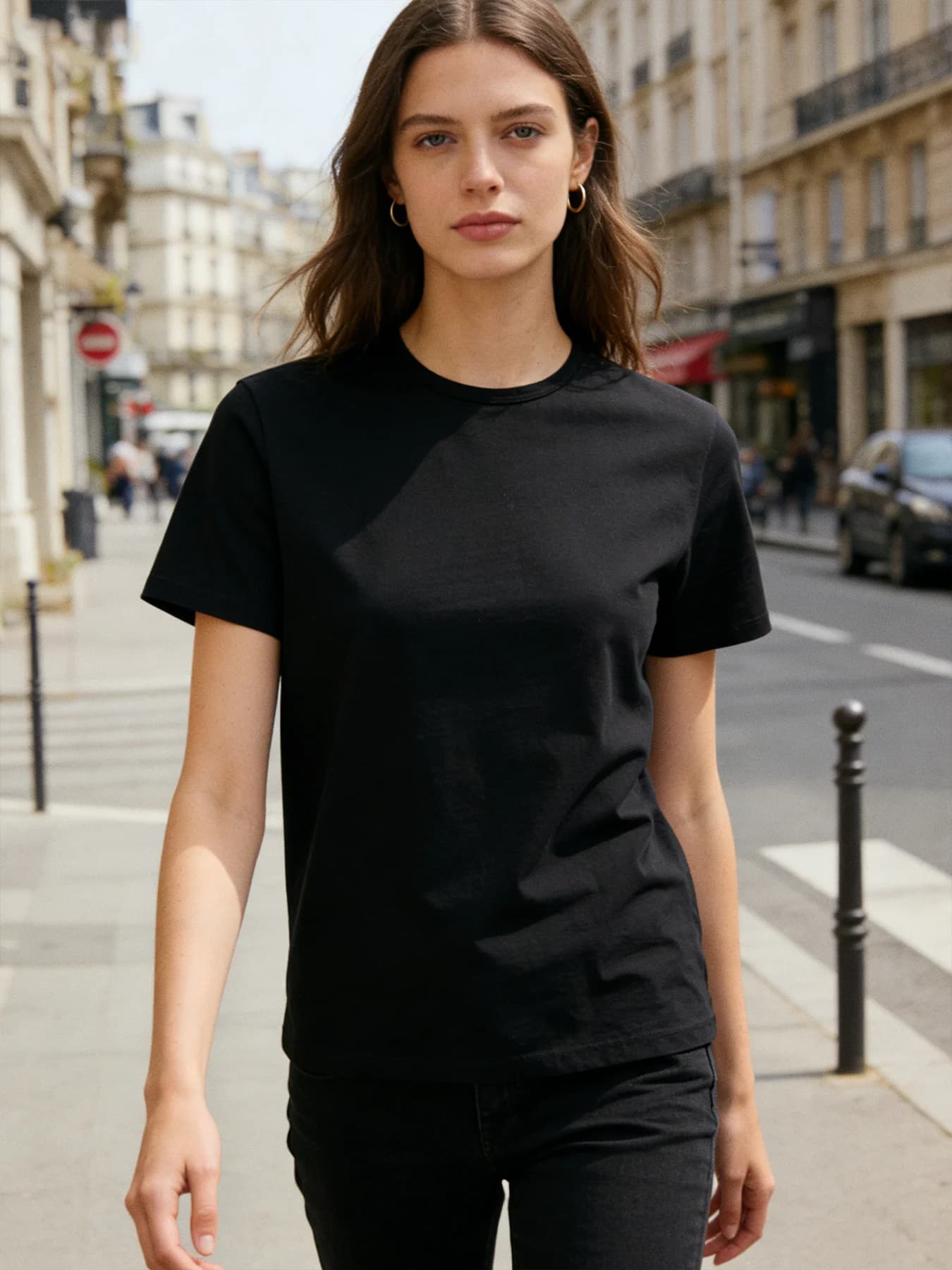 QMANSHA Custom Logo T-Shirt for Women Personalized Graphic Print Tee Soft Cotton O-Neck Short Sleeve T-Shirt 7 Colors Available