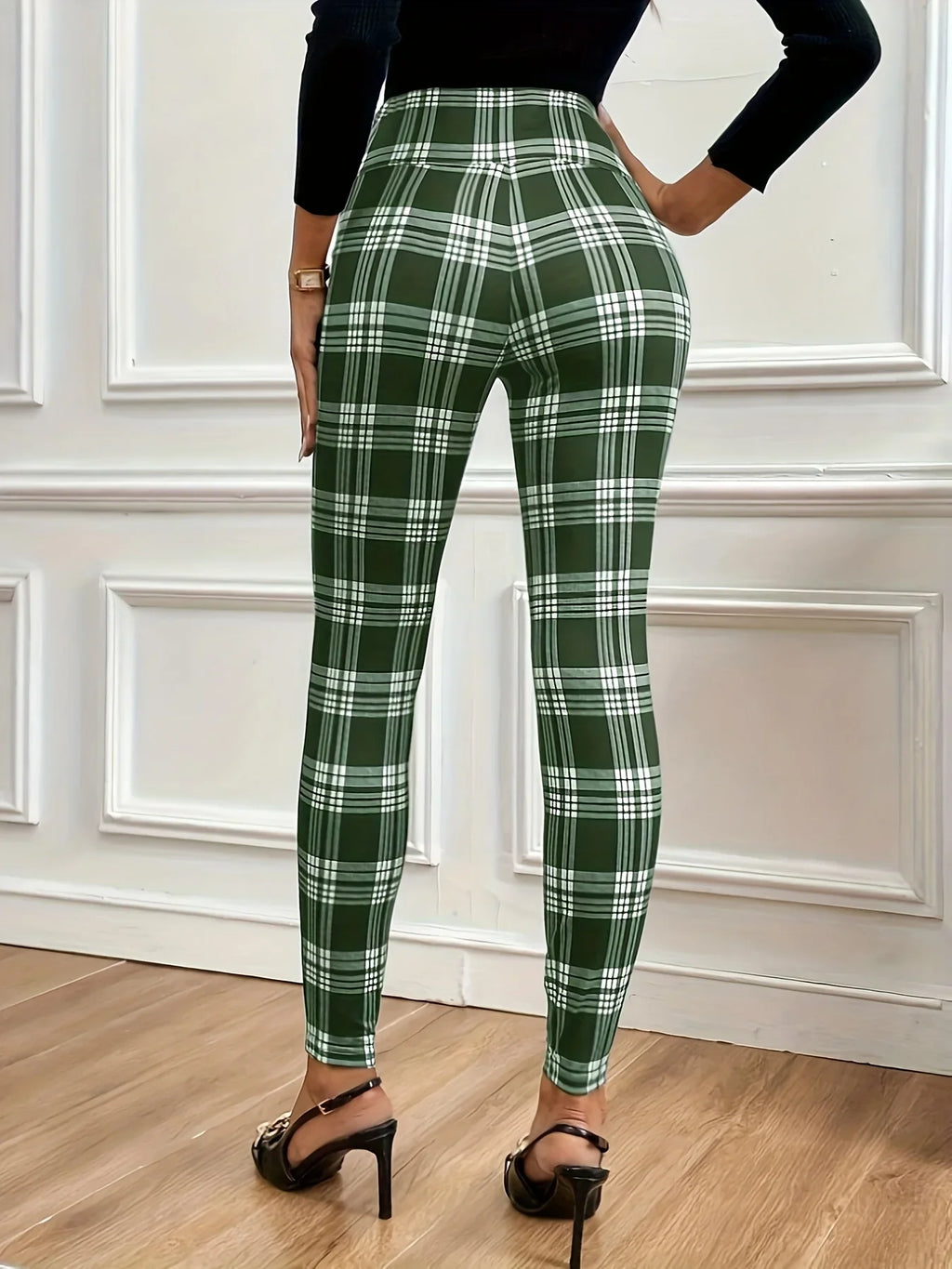 Damenhosen Leggings Lässig Bedruckt Kariert Schmal Eng Bleistift Cropped Hosen Gestreift Streetwear Damen Y2k Cargohosen Damen