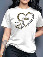 2026 New Summer Women's Printed Round Neck Fashionable Casual Versatile Short-Sleeve T-Shirt Top Y2k Top