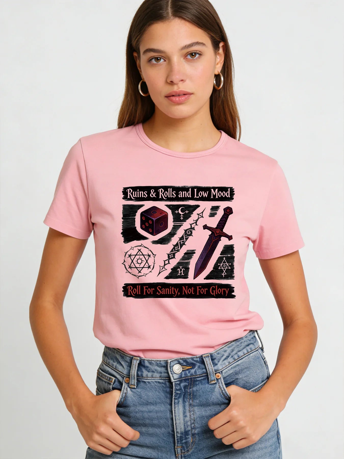 2026 Spring/Summer New Women's Fashionable and Unique Printed Multi-Color Round Neck Casual Top/T-Shirt