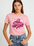 2026 Summer New Scorpio Print T-shirt for Women Casual O-neck Short Sleeve Cotton Tee Shirt Fashion Streetwear Female Tops