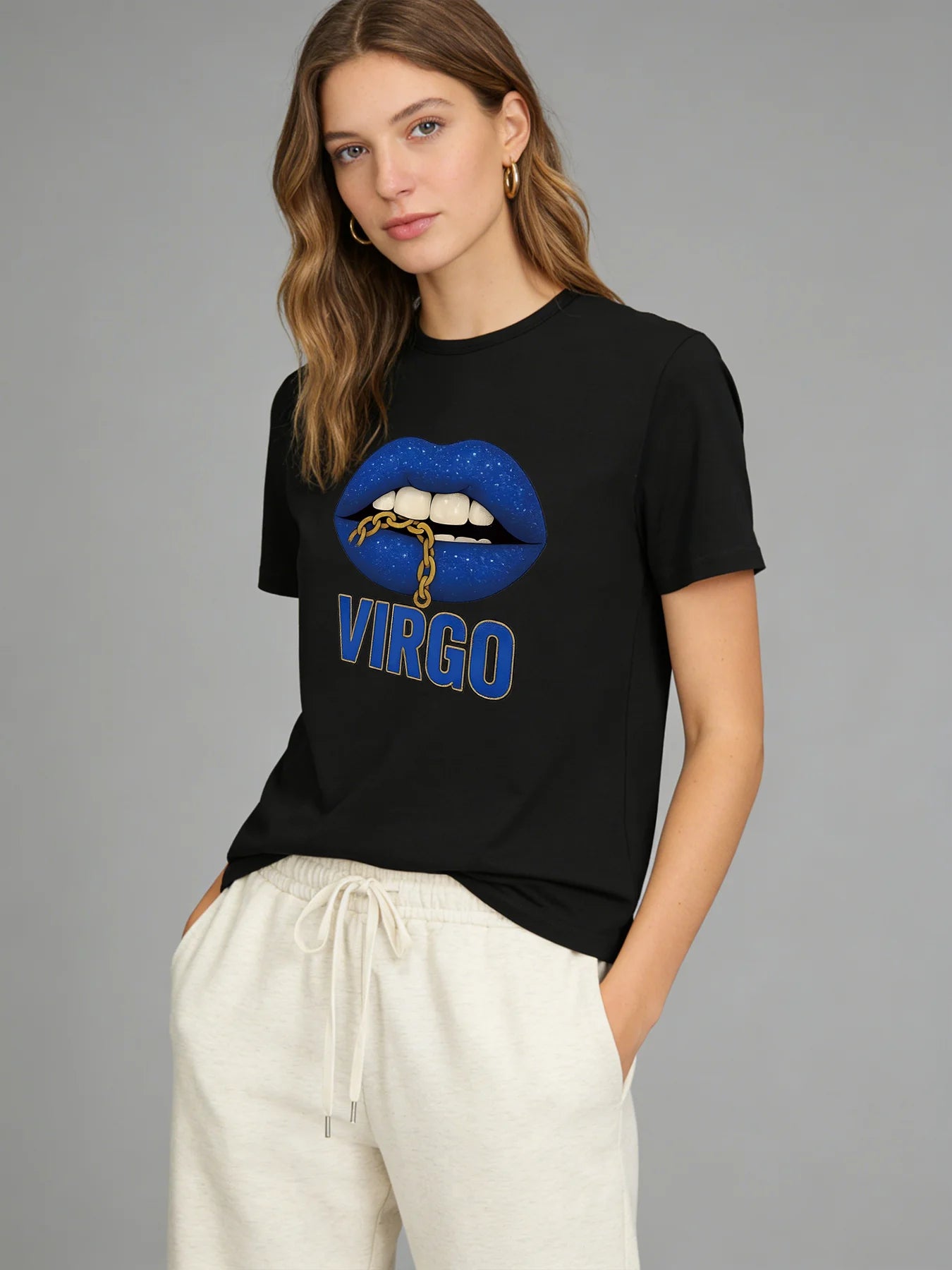 Queen Crown T Shirt Women Pink Blue Graphic Tee Casual Round Neck Short Sleeve Tops Women Clothing