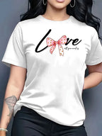 2026 New Summer Women's Printed Round Neck Fashionable Casual Versatile Short-Sleeve T-Shirt Top Y2k Top