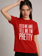 2026 Spring/Summer New Round Neck Short Sleeve Top with Fun Slogan and Letter Print Casual Loose-fitting T-shirt