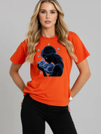 2026 Summer New Women's Round Neck Fashion Casual Loose Printed T-Shirt Short Sleeve Top Y2k Clothes