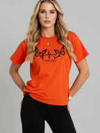 2026 Summer New Fashion Casual Simple Versatile Round Neck Printed Short Sleeve T-Shirt Women Clothing