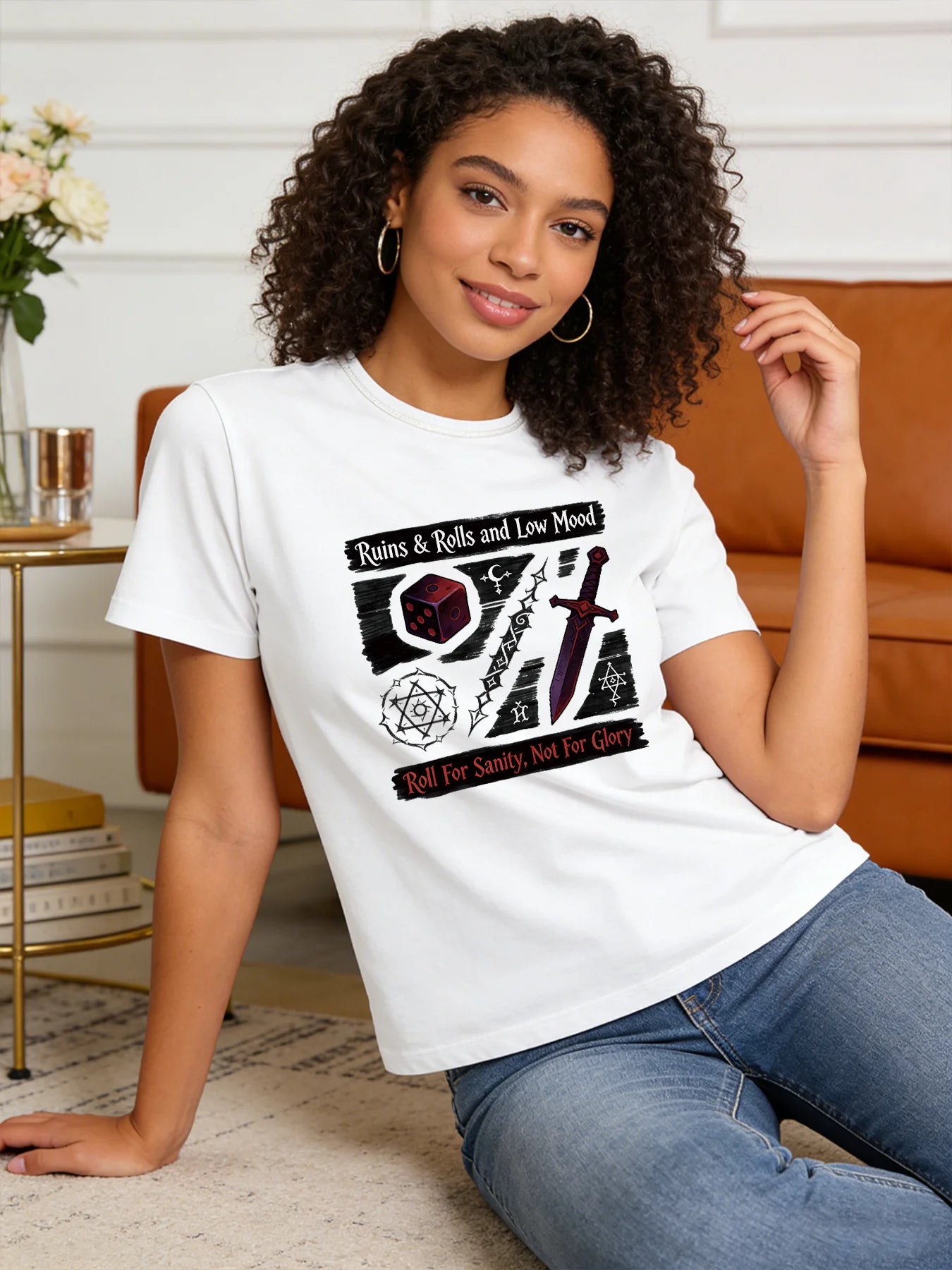 2026 Spring/Summer New Women's Fashionable and Unique Printed Multi-Color Round Neck Casual Top/T-Shirt