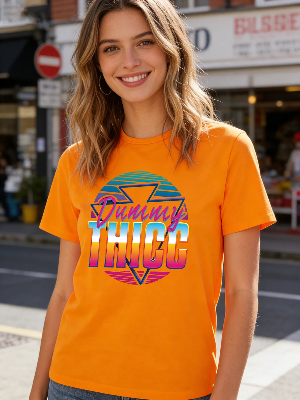 2026 Spring/Summer New Women's T-shirt Retro 80s Pattern T-shirt Casual Round Neck Short Sleeve Top