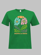2026 Spring Summer New Women Floral Print T-Shirt Loose O Neck Short Sleeve Casual Tee Tops 7 Colors