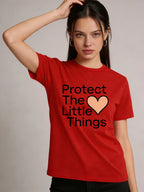 Cute Heart Print T-shirt 2026 Spring/Summer New Women's Fashion Casual Loose Top Футболка Смешная